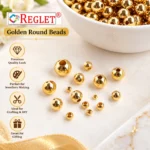 Golden Pearl Beads for Jewellery Making Kit – 1800 Pcs, 6 Sizes, 180g - Image 7