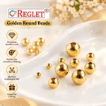Golden Pearl Beads for Jewellery Making Kit – 1800 Pcs, 6 Sizes, 180g - Image 8