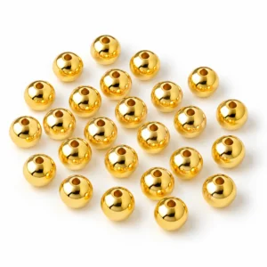 8mm Golden Pearl Beads for Jewellery Making Kit – 650 Pcs, 200g