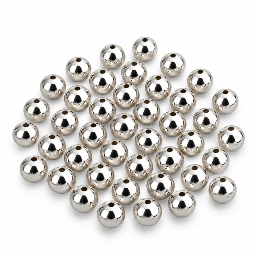 8mm Silver Pearl Beads for Jewellery Making Kit – 650 Pcs, 200g