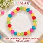 Angoora Beads for Bracelet Making Kit – 480 Pcs, 6 Colours, 6mm, 180g - Image 4