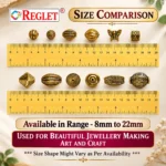 Golden Antique Beads for Bracelet Making Kit – 340 Pcs, 12 Designs, 280g - Image 3