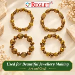 Golden Antique Beads for Bracelet Making Kit – 340 Pcs, 12 Designs, 280g - Image 5