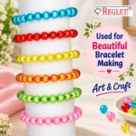 Double Layer Crystal Beads for Bracelet Making Kit – 390 Pcs, 6 Designs, 10mm, 180g - Image 4