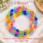 Drop Crystal Beads for Bracelet Making Kit – 760 Pcs, 8 Colours, 12mm × 8mm - Image 5
