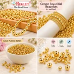 Golden and Silver Pearl Beads for Jewellery Making Kit – 3600 Pcs, 6 Sizes - Image 4