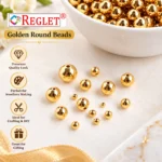 Golden and Silver Pearl Beads for Jewellery Making Kit – 3600 Pcs, 6 Sizes - Image 7