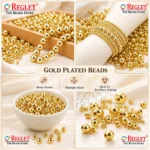 Golden and Off-White Pearl Beads for Jewellery Making Kit – 3600 Pcs, 6 Sizes - Image 4