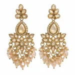 Kundan Chandbali Earrings for Women – Gold Tone Traditional Dangle Jewellery
