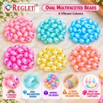 Oval Rainbow Crystal Beads for Bracelet Making Kit – 525 Pcs, 6 Colours, 11mm × 8mm - Image 6