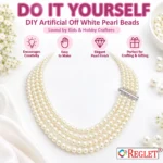Off-White Pearl Beads for Jewellery Making Kit – 1800 Pcs, 6 Sizes, 180g - Image 8