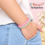 Jelly Glass Beads for Bracelet Making – 250 Pcs, 8mm Multicolour Beads Kit - Image 4