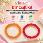 Disk Shaped Glass Beads for Bracelet Making Kit – 480 Pcs, 12 Colours, 8 × 4mm - Image 4