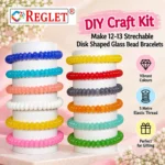 Disk Shaped Glass Beads for Bracelet Making Kit – 480 Pcs, 12 Colours, 8 × 4mm - Image 5