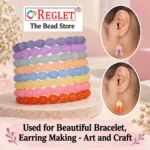 Oval Shaped Glass Beads for Bracelet Making Kit – 160 Pcs, 8 Colours, 11 × 8mm | REGLET - Image 4