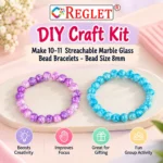 Marble Glass Beads for Bracelet Making Kit – 250 Pcs, 9 Colours, 8mm | REGLET - Image 3