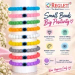 Matt Glass Beads for Bracelet Making Kit – 250 Beads, 10 Charms & 15 Evil Eye Beads - Image 8