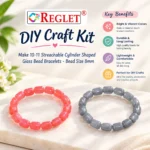 Cylinder Glass Beads for Bracelet Making Kit – 215 Pcs, 12 Colours, 11 × 8mm - Image 3