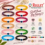 Diamond Cut Crystal Glass Beads for Bracelet Making Kit – 480 Beads, 10 Charms & 15 Evil Eye Beads - Image 5