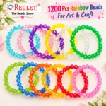 Rainbow Crystal Beads for Bracelet Making Kit – 1200 Pcs, 12 Colours, 8mm | REGLET - Image 4