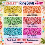 Ring Crystal Beads for Bracelet Making Kit – 1200 Pcs, 10mm × 4mm, 180g - Image 2