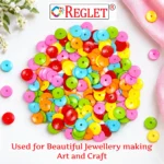 Sequin Beads for Bracelet Making Kit – 1350 Pcs, 6 Colours, 6mm, 180g - Image 4