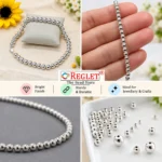 Off-White and Silver Pearl Beads for Jewellery Making Kit – 3600 Pcs, 6 Sizes - Image 5