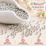 Off-White and Silver Pearl Beads for Jewellery Making Kit – 3600 Pcs, 6 Sizes - Image 7