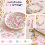 Square Rainbow Crystal Beads for Bracelet Making Kit – 625 Pcs, 6 Colours, 8mm - Image 5